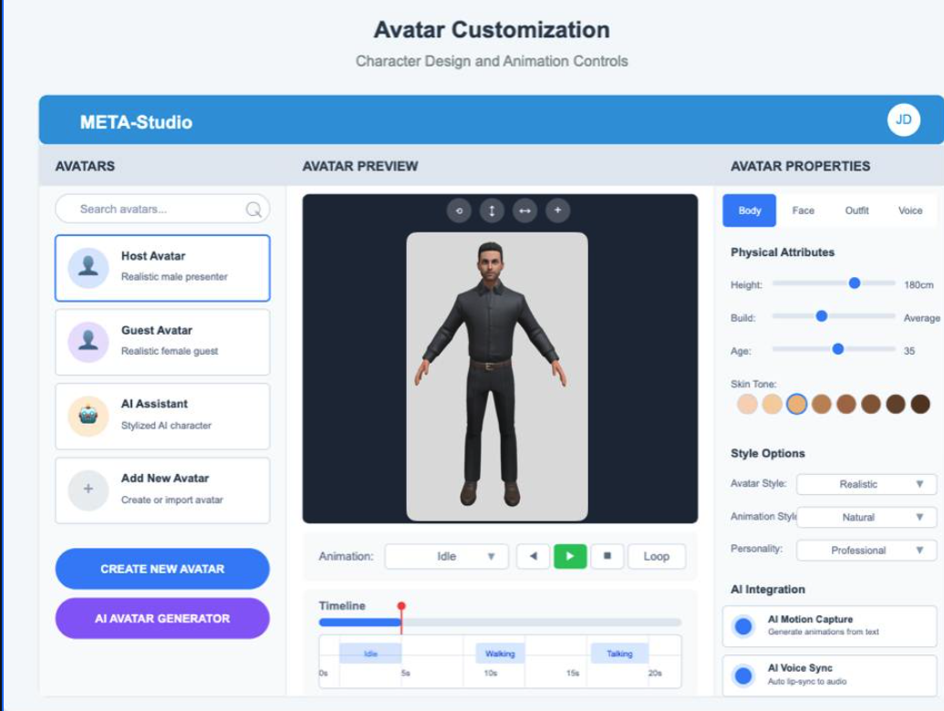 AR 모드 인터페이스
